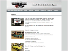 Tablet Screenshot of corvettevillage.com